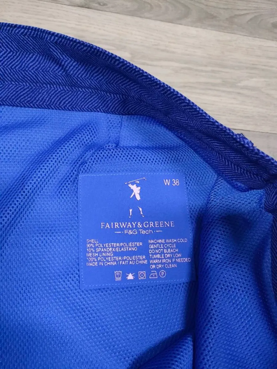 Fairway & Green Herringbone Golf Shorts Mens XXL - Image 3