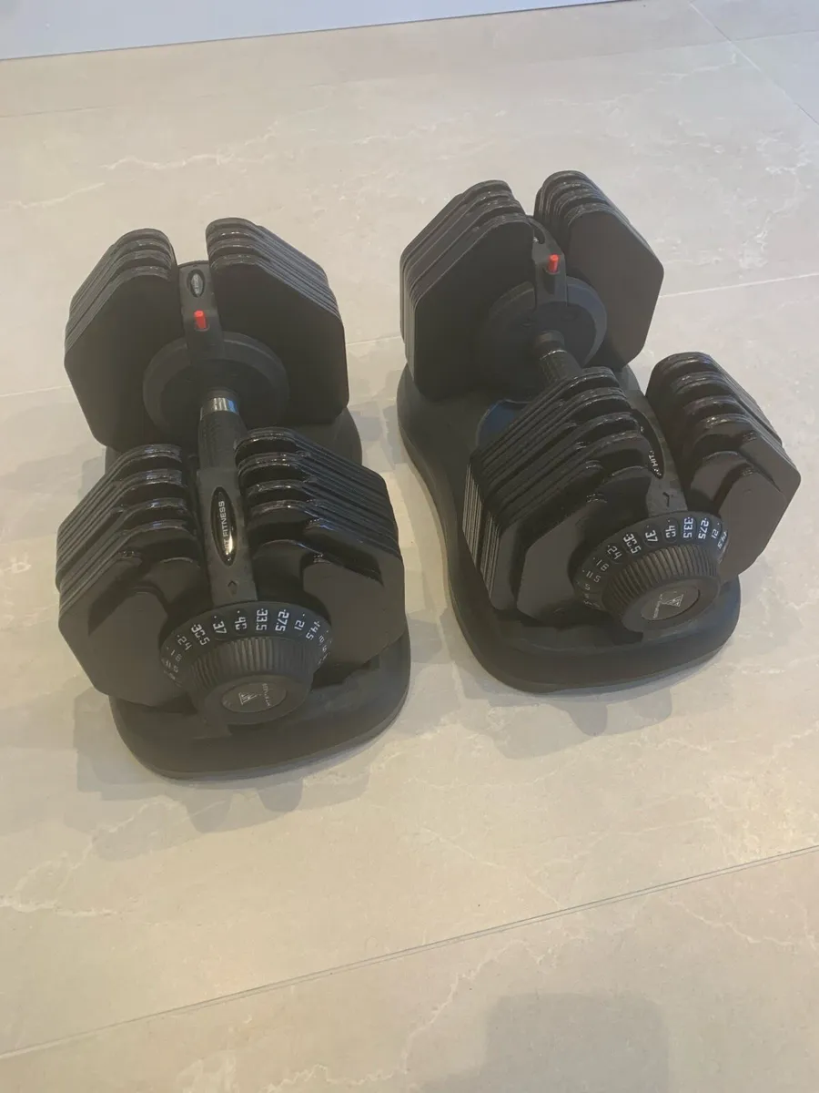 Dumbbells Adjustable 5-40kg Pair Hit Fitness - Image 1
