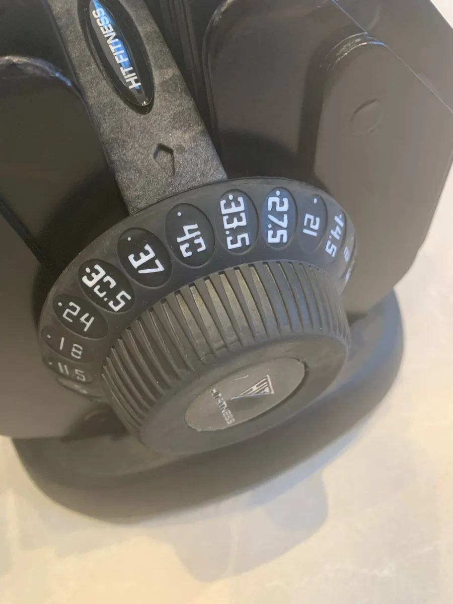 Dumbbells Adjustable 5-40kg Pair Hit Fitness - Image 4
