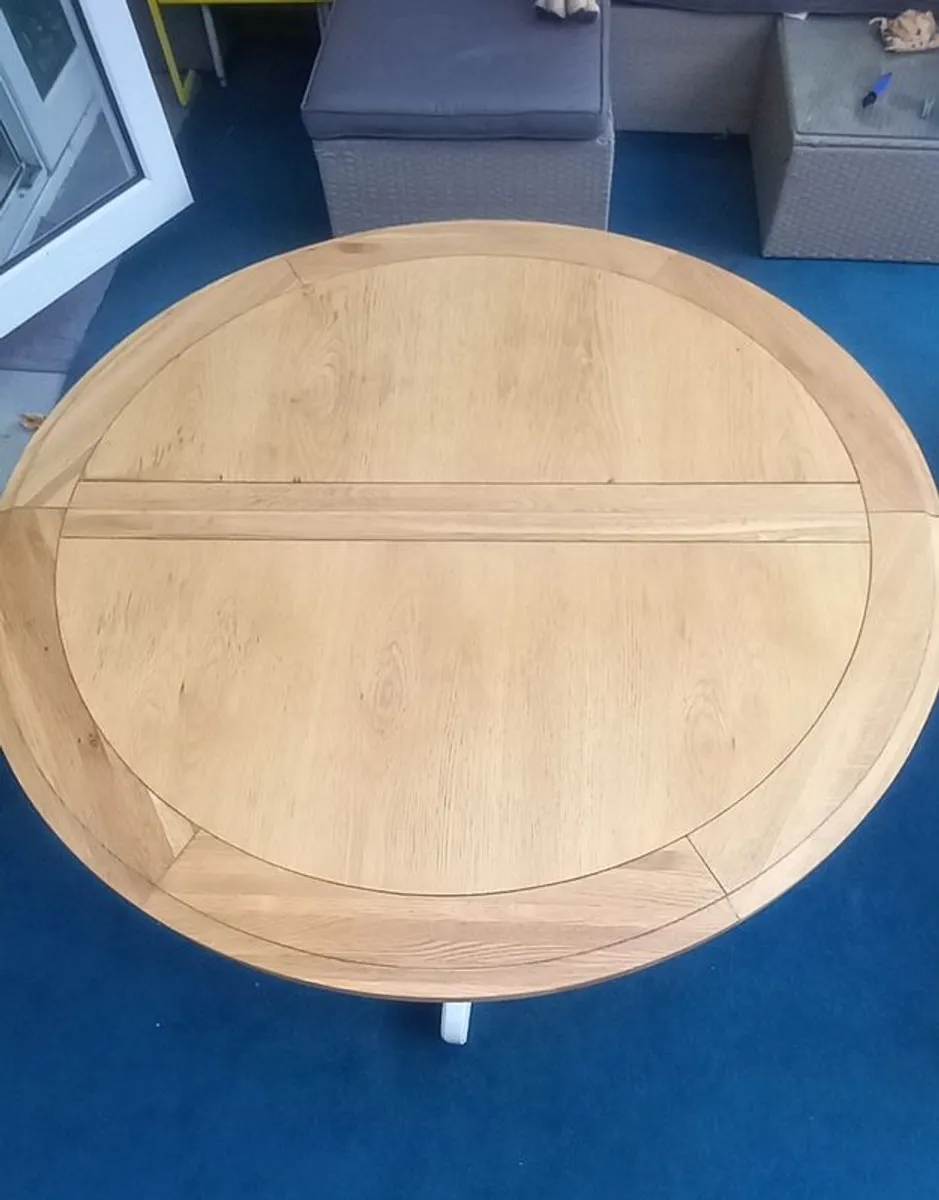 Round dinning table extendable - Image 2