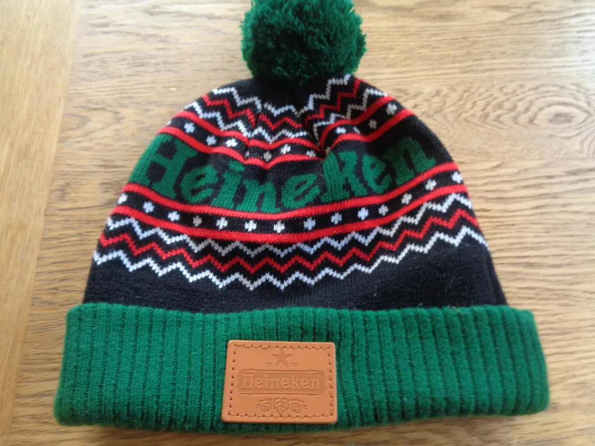 Heineken Winter Bobble Beanie Hat for Sale - Image 1