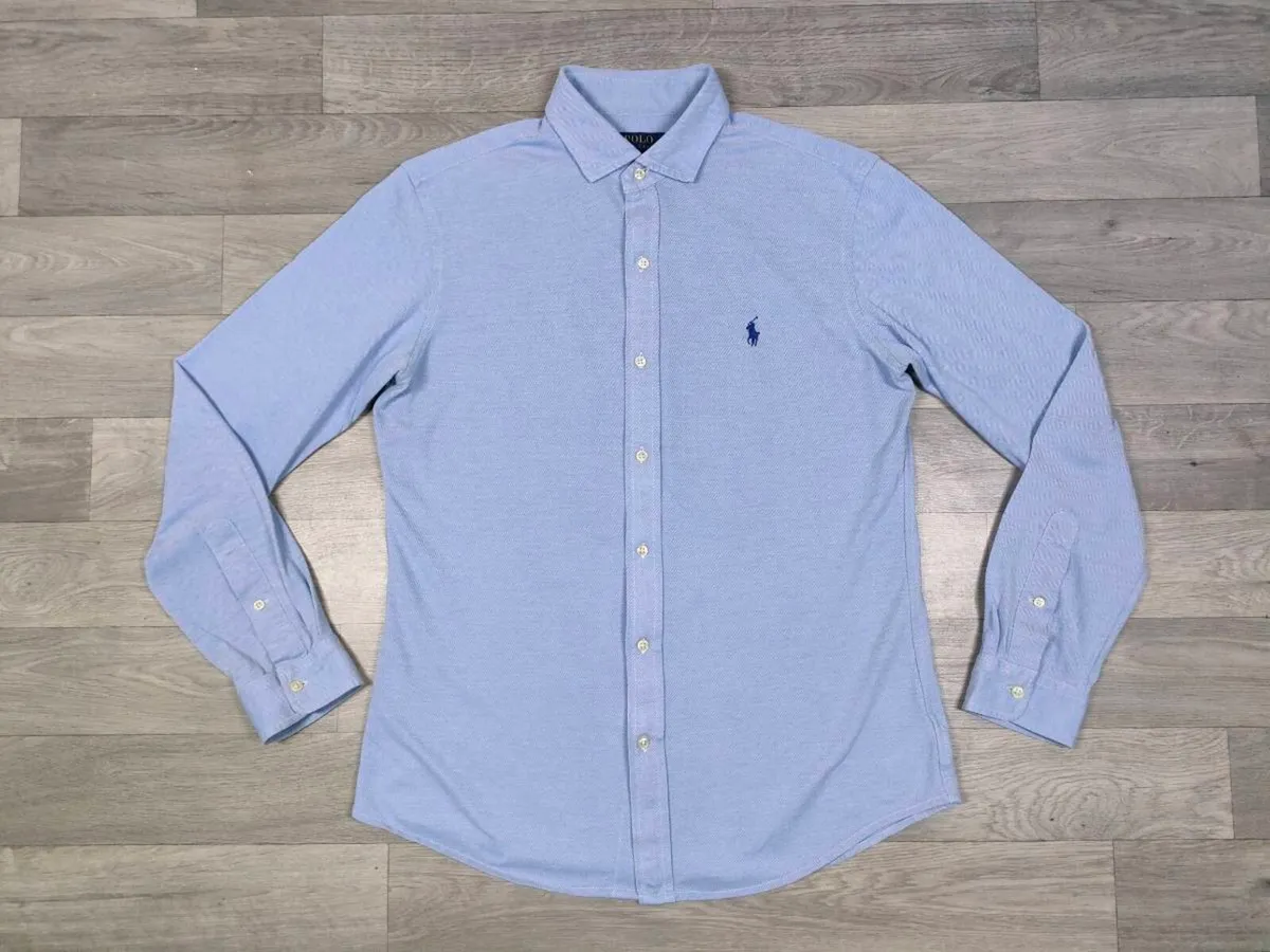 Polo Ralph Lauren Knit Oxford Shirt Mens Large - Image 1