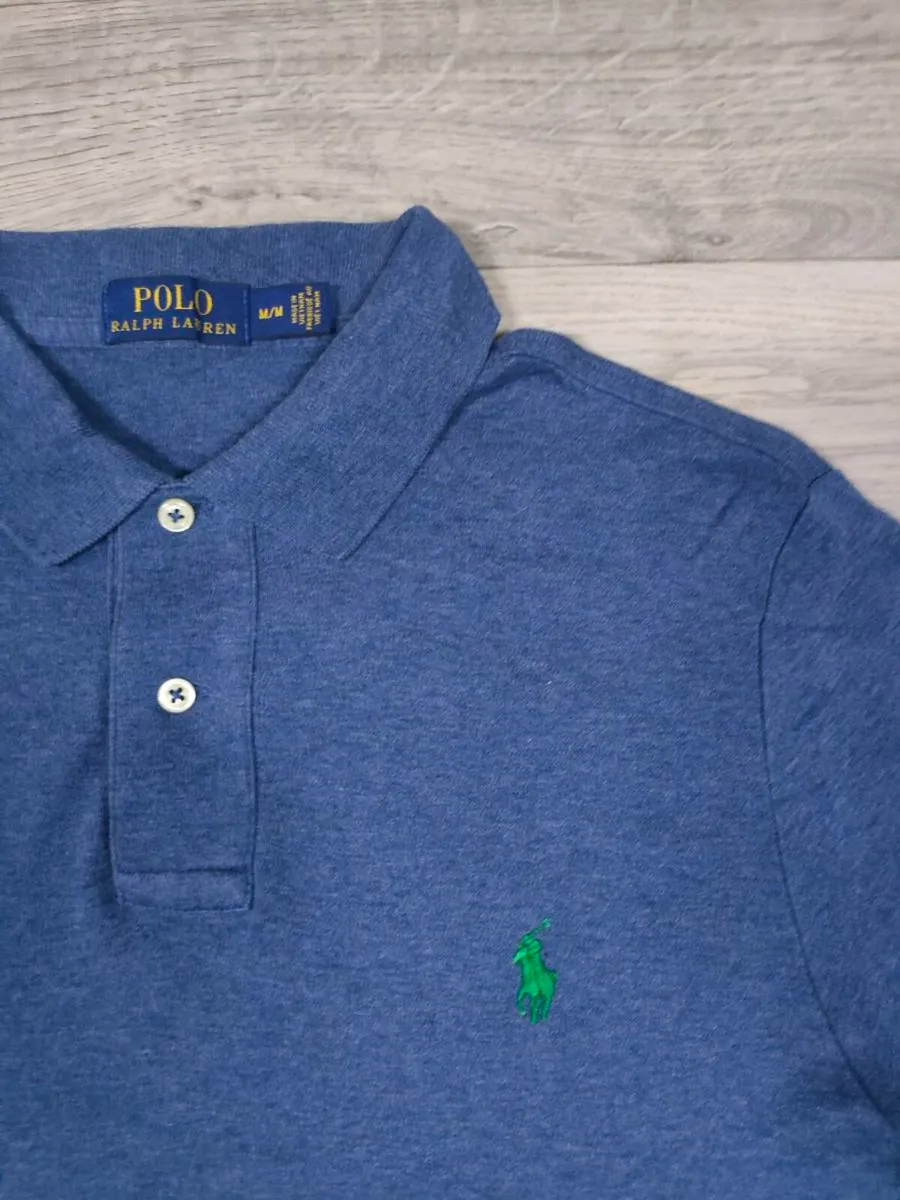 Ralph Lauren Polo Shirt Mens Medium Slim Fit - Image 3