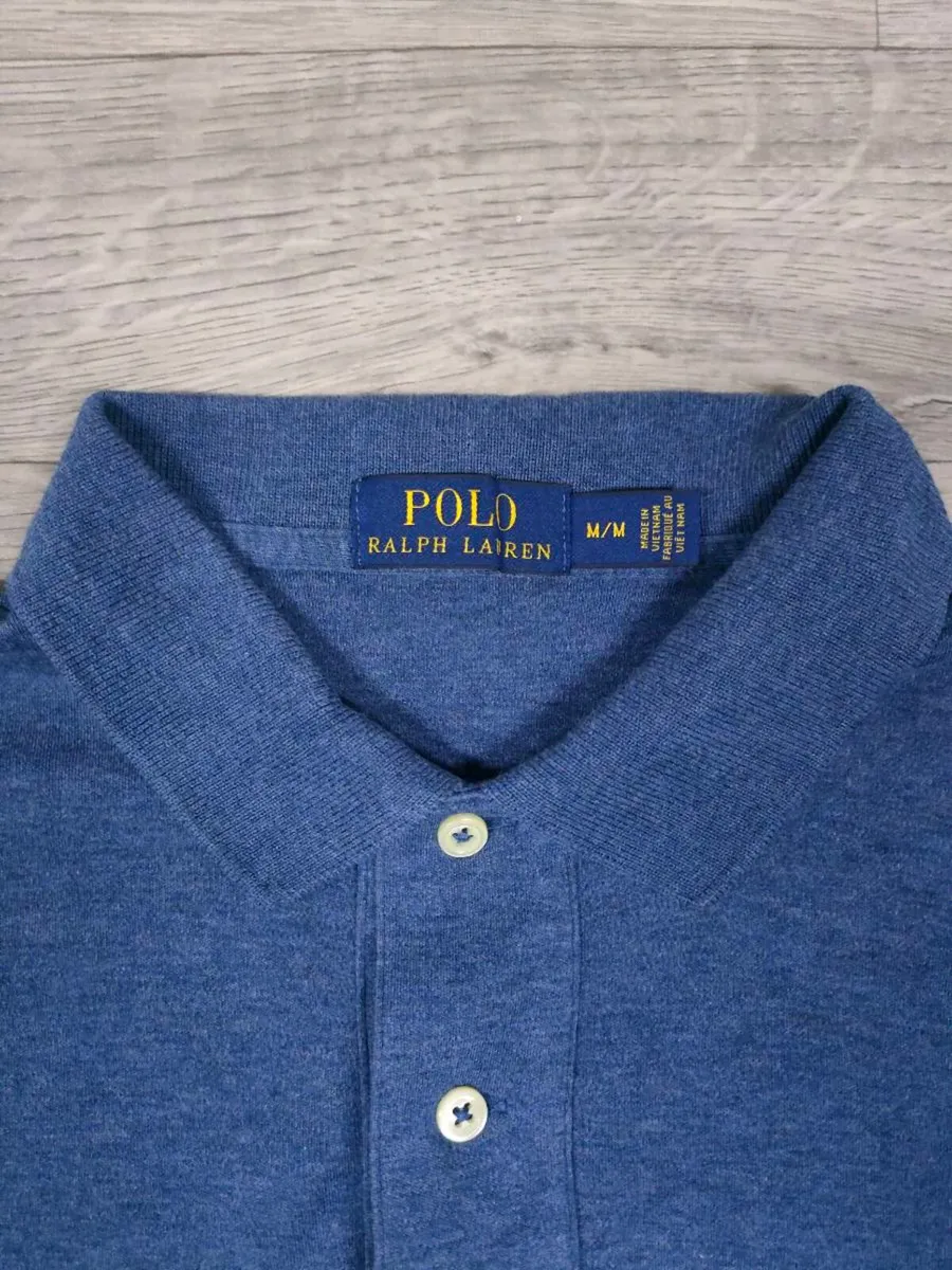 Ralph Lauren Polo Shirt Mens Medium Slim Fit - Image 4