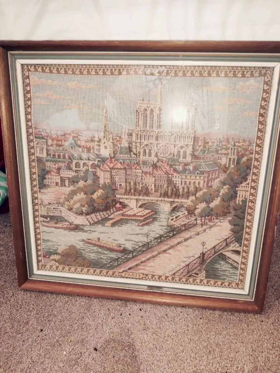 16RH CENTURY PARIS TAPESTRY, 23"OakWood Frame ! - Image 1