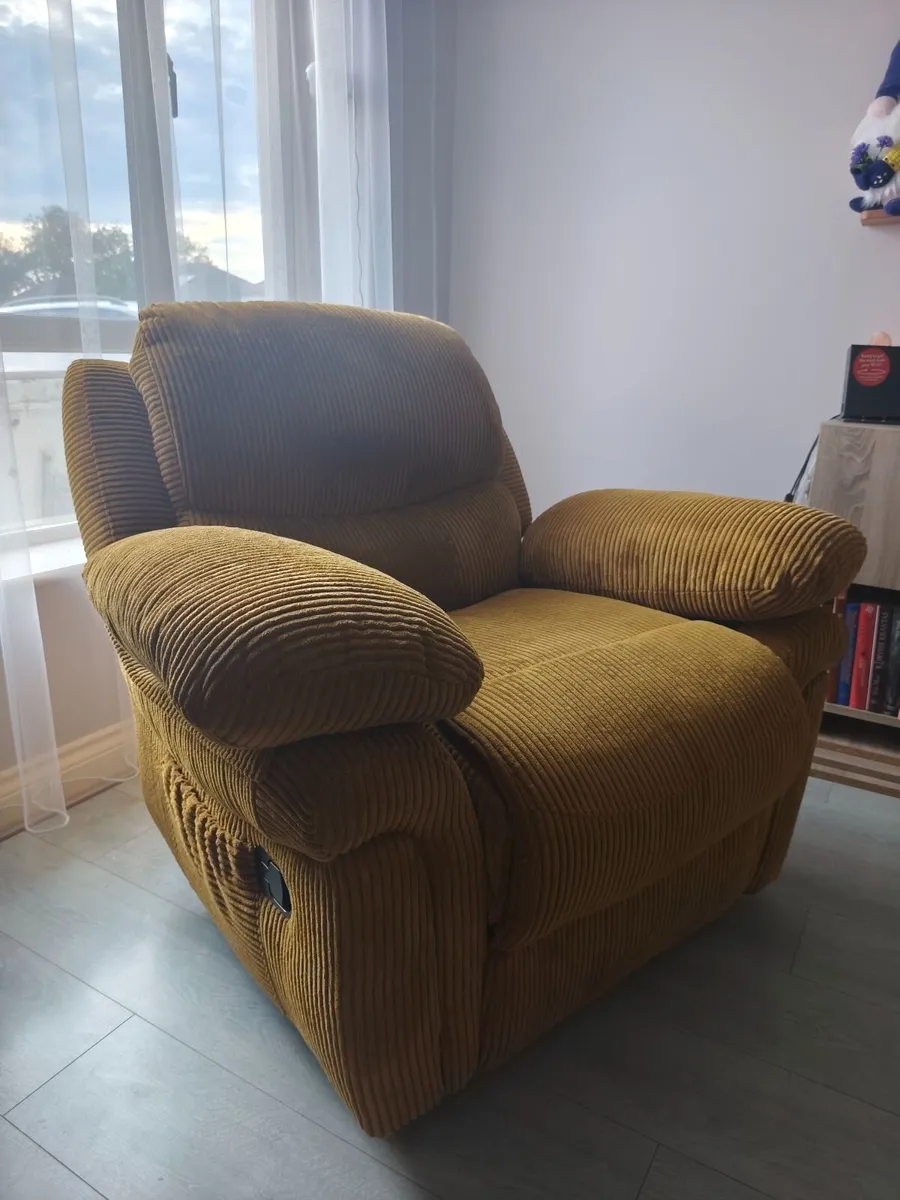 Newly Reupholstered Recliner Armchair