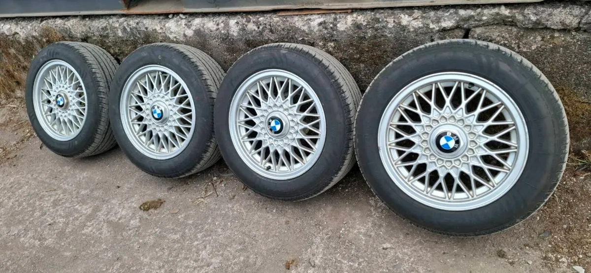 Bmw E30 325i oem 15" 7j bbs (4 new nankangs) - Image 1