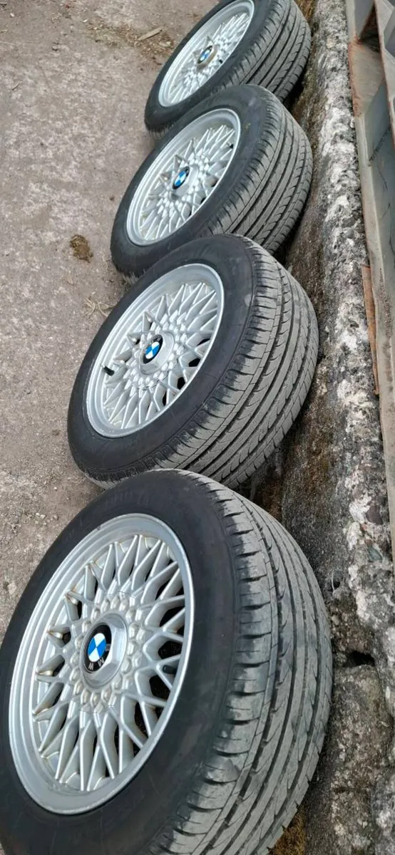 Bmw E30 325i oem 15" 7j bbs (4 new nankangs) - Image 2