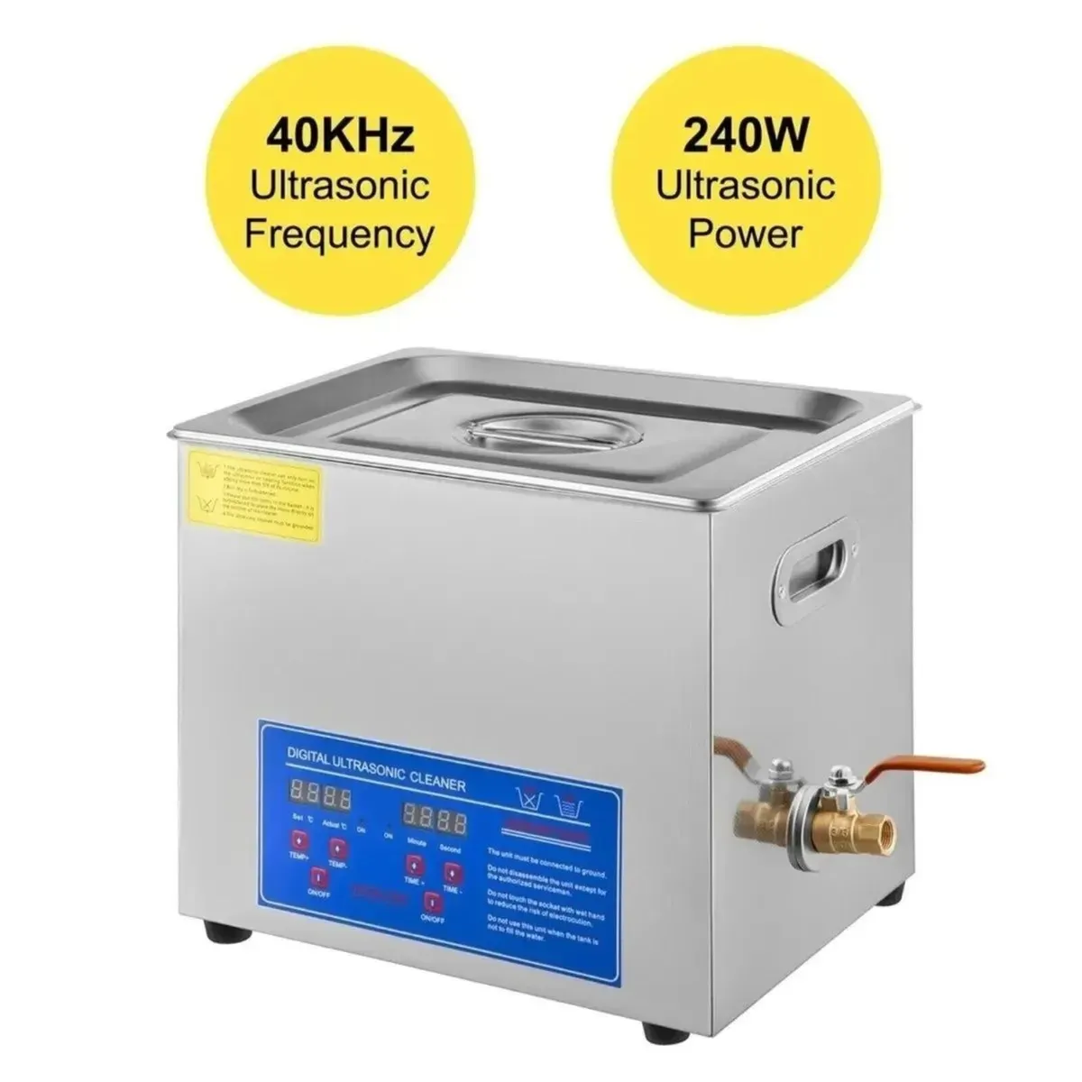 Ultrasonic Cleaner 10L with Digital Timer - Image 1