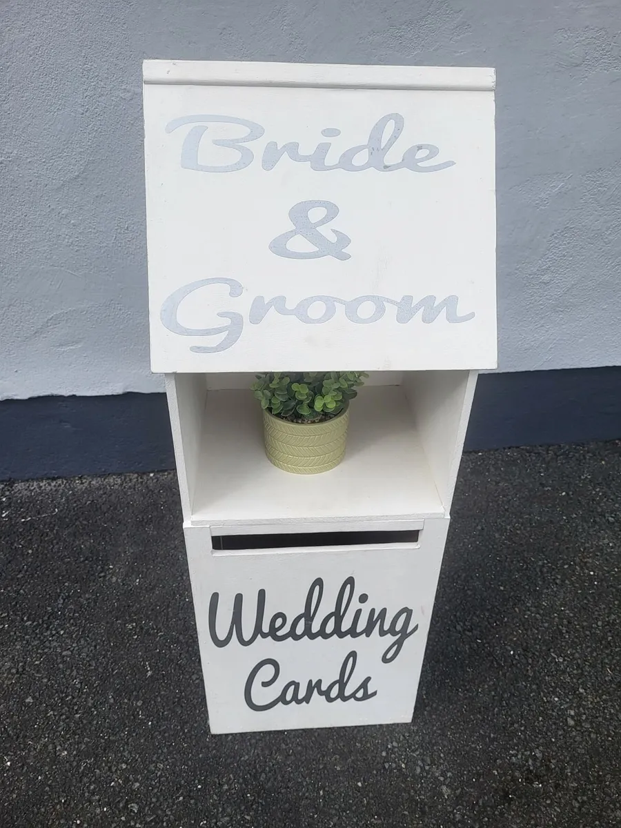 Wedding Card Postbox with Secure Lock for Sale - Image 1