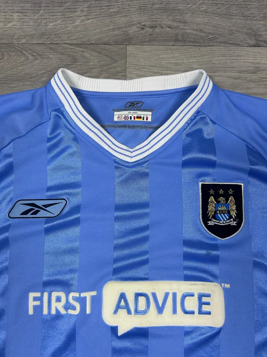 Vintage 2003 Manchester City Hone Jersey Shirt XL - Image 4