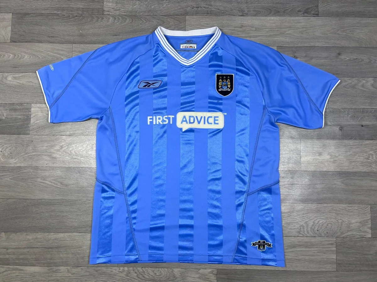 Vintage 2003 Manchester City Hone Jersey Shirt XL - Image 1