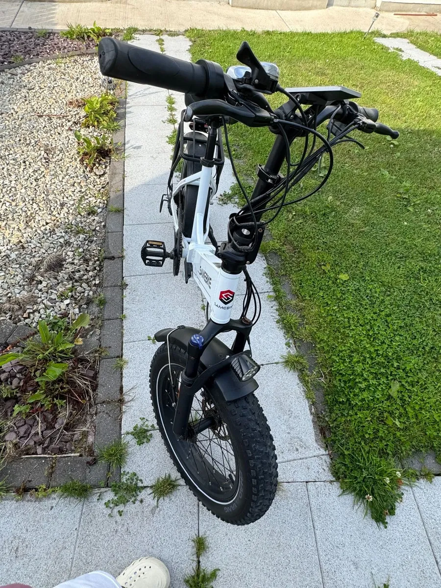 SAMEBIKE Folding Fat Tyre Electric Bike–Nearly New - Image 3