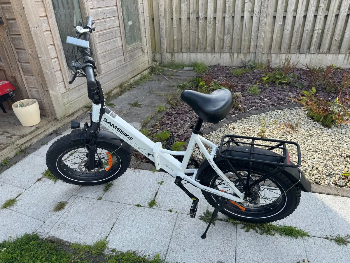 SAMEBIKE Folding Fat Tyre Electric Bike–Nearly New - Image 4