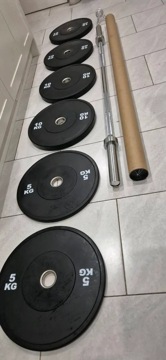 Brand new olympic bumper weight lifting set B - Image 4