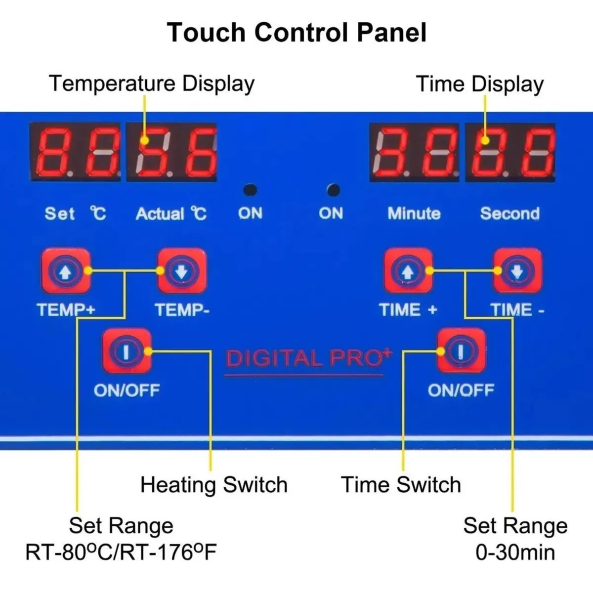 Ultrasonic Cleaner 6L with Digital Heater and Time - Image 4