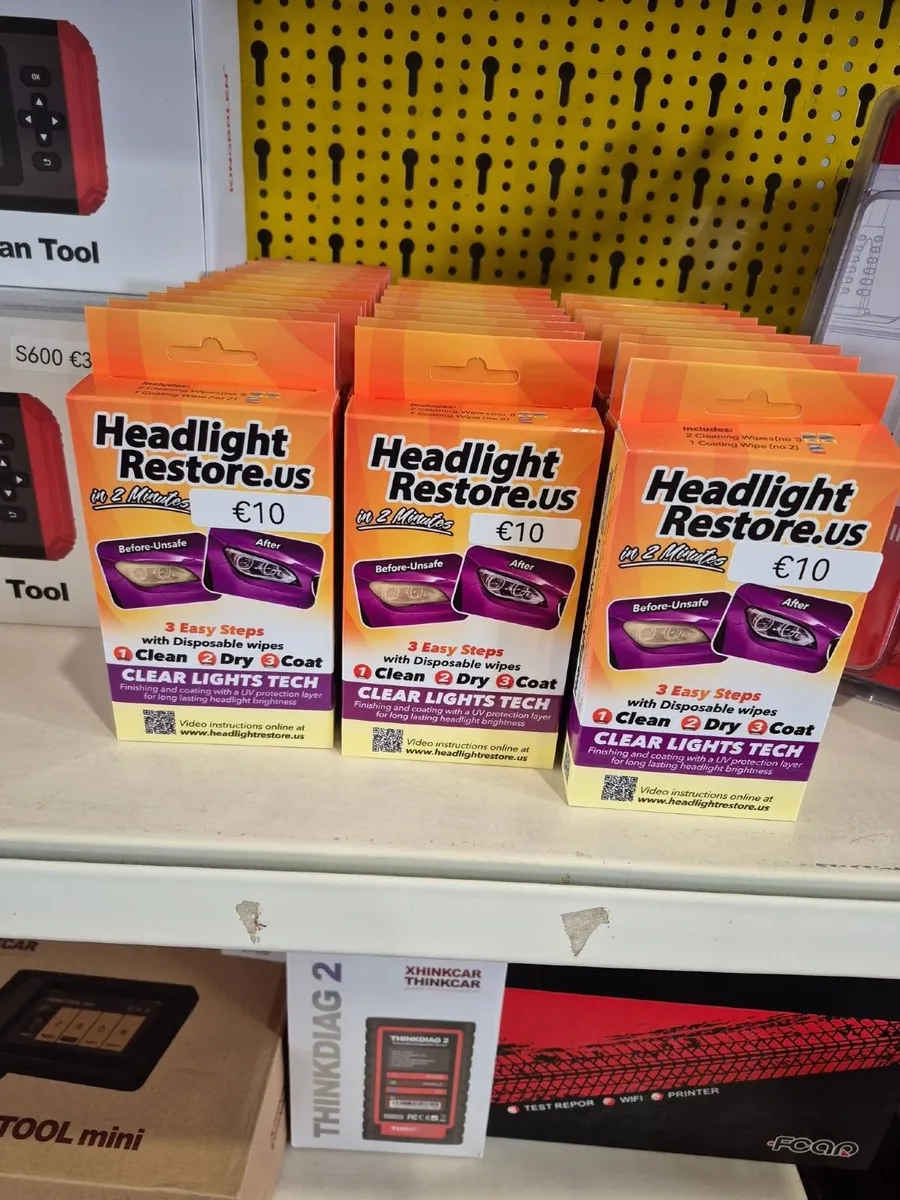 Headlight Restore Wipe Kits