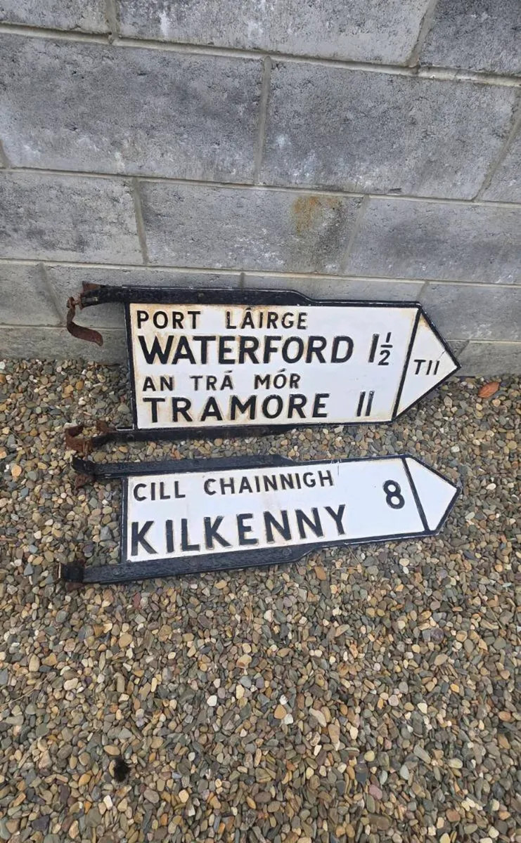 Old Original road signs FOR SALE in good condition - Image 1