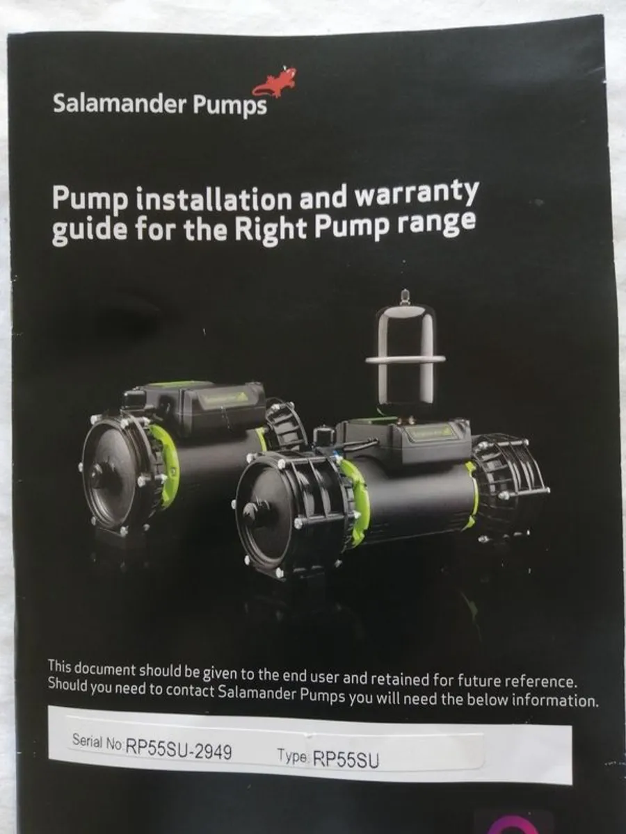 Salamander RP55SU Shower Pump - Image 4