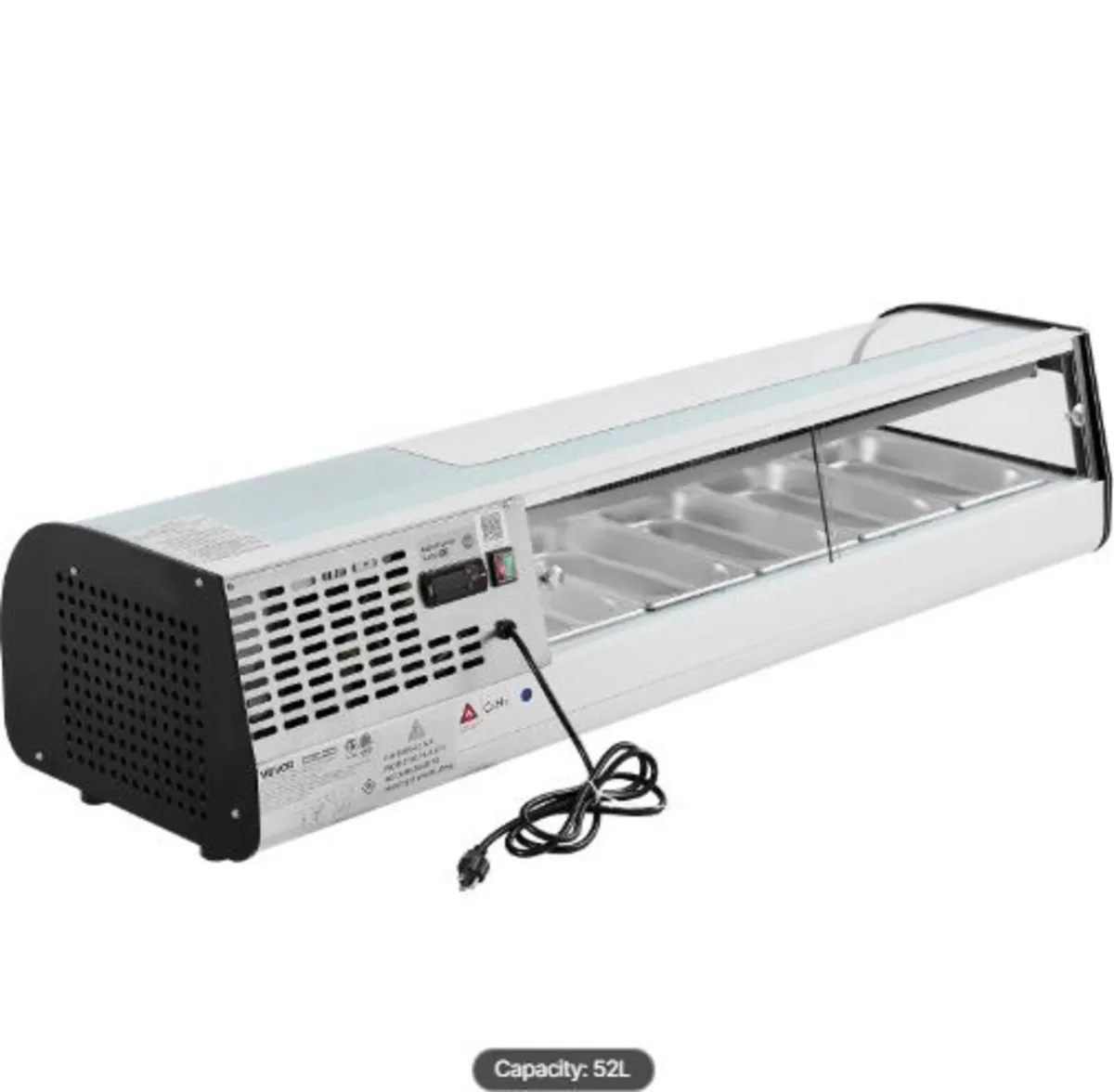 Sushi Display Case Refrigerator, 52L Commercial - Image 4