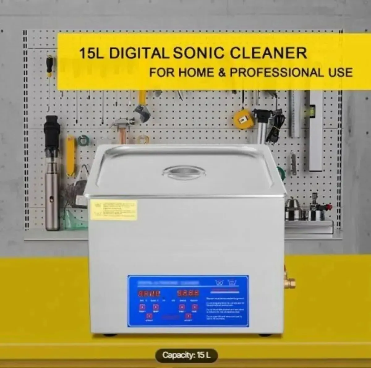 Ultrasonic Cleaner 15L Heated Cleaning Machine - Image 2