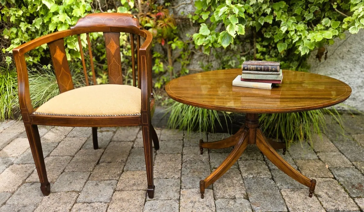 Edwardian Oval Book Table- Circa 1905 - Image 1