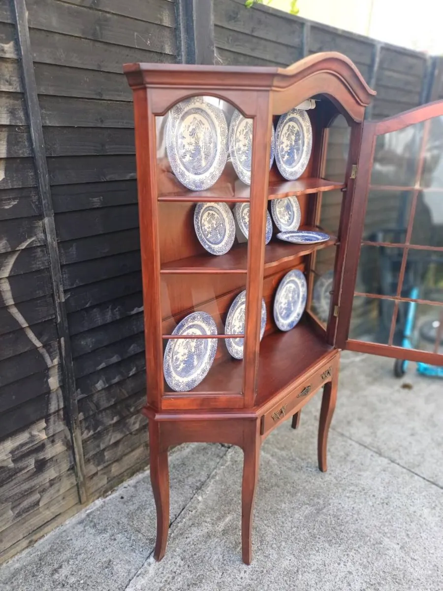 Vintage Mahogany Display Cabinet - Image 4