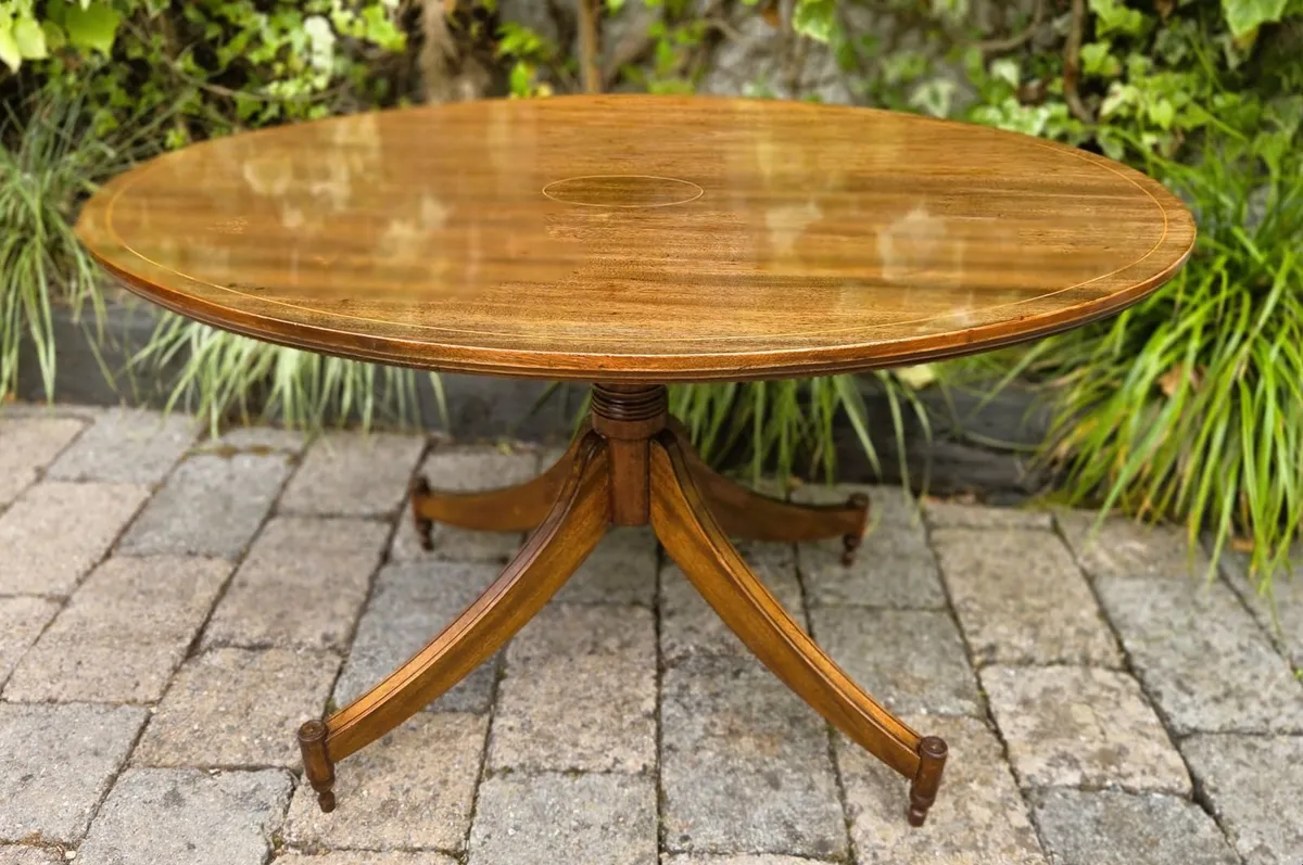 Edwardian Oval Book Table- Circa 1905 - Image 2