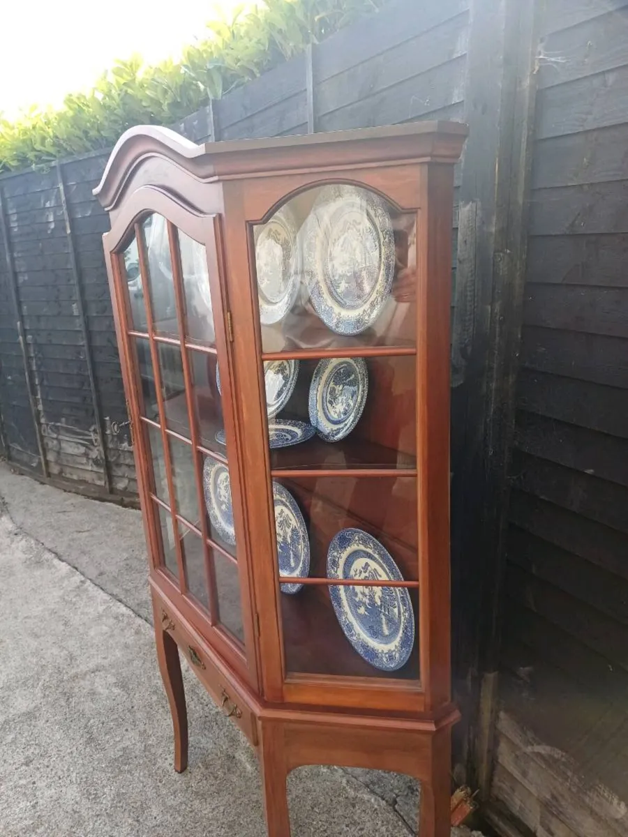 Vintage Mahogany Display Cabinet - Image 3