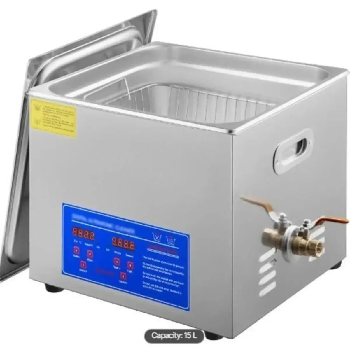 Ultrasonic Cleaner 15L with Heater and Timer - Image 2