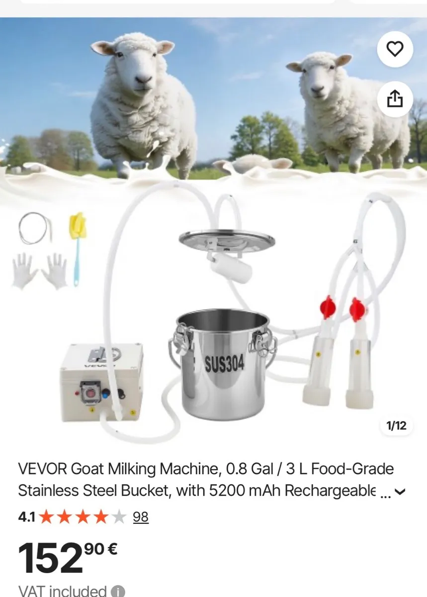 Goat milking machine cream separator and stanchion - Image 2