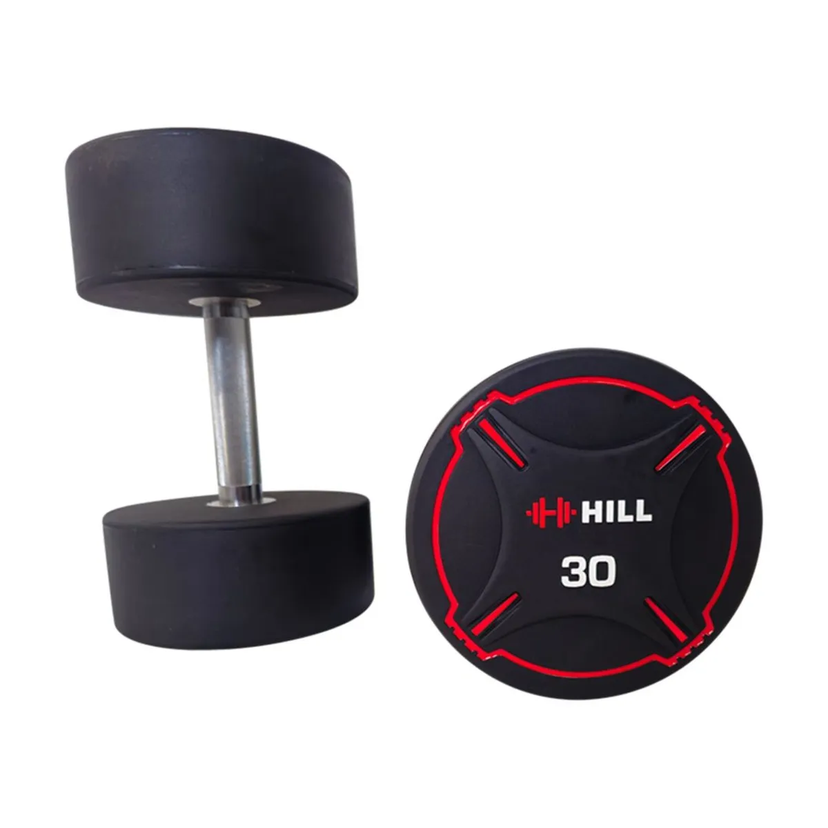 *SALE* Hill Pro Round PU Dumbbell Set 2.5kg - 30kg - Image 4
