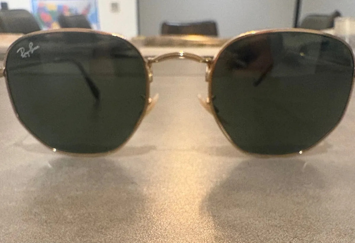 Ray-Ban Women's Gold and Black Sunglasses - Image 2