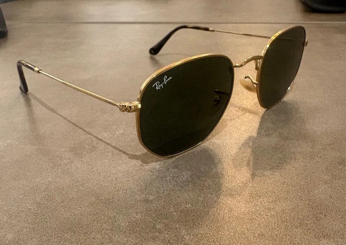 Ray-Ban Women's Gold and Black Sunglasses - Image 1