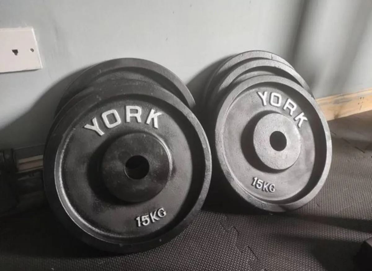 York 15kgs Olympic Plates 6x available