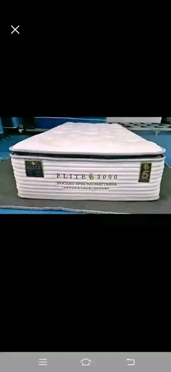 Elite 3000 pocket pillow top 13 inches deep mattre - Image 1