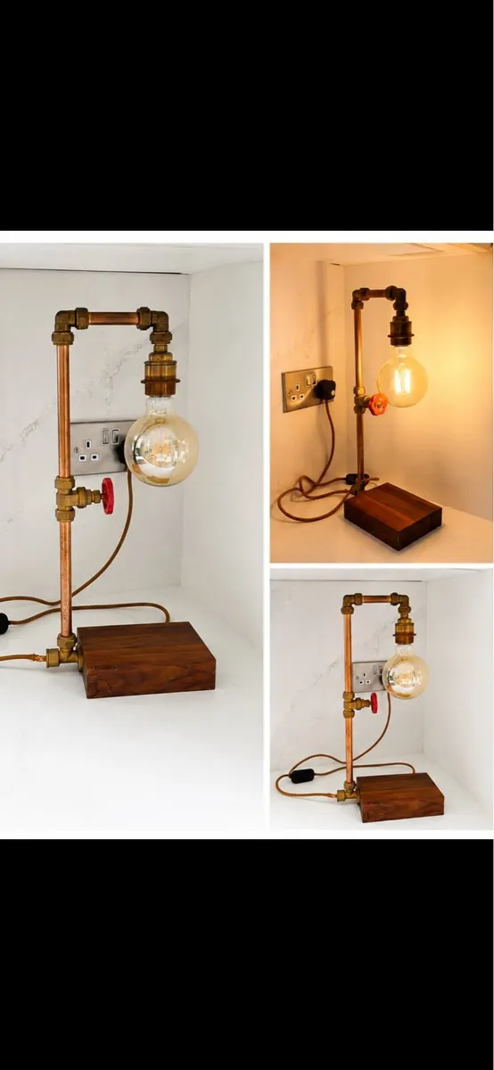 Unique industrial Pipe Table Lamp