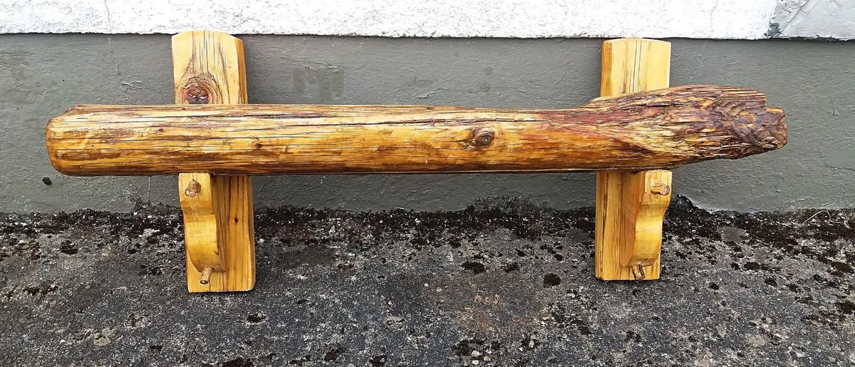 NEW Rustic Driftwood Stove Mantle / Shelf - Image 1