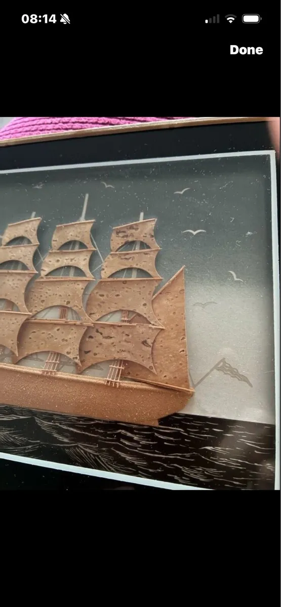 3D Galleon Ship Framed Picture - Image 2