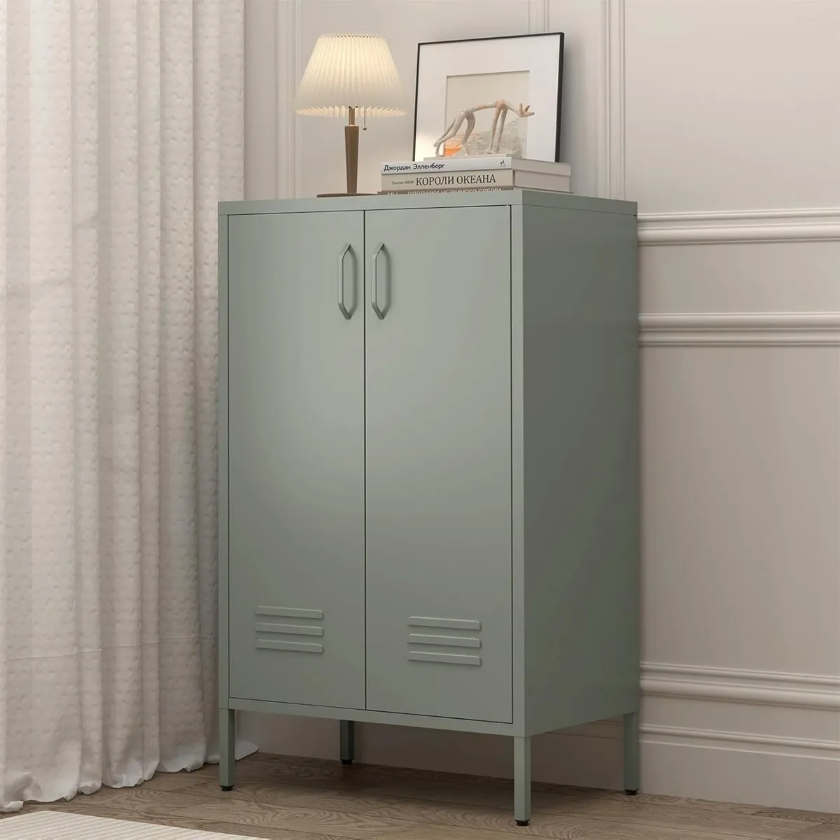 Metal Locker Storage Cabinet Accent Pantry - Image 1
