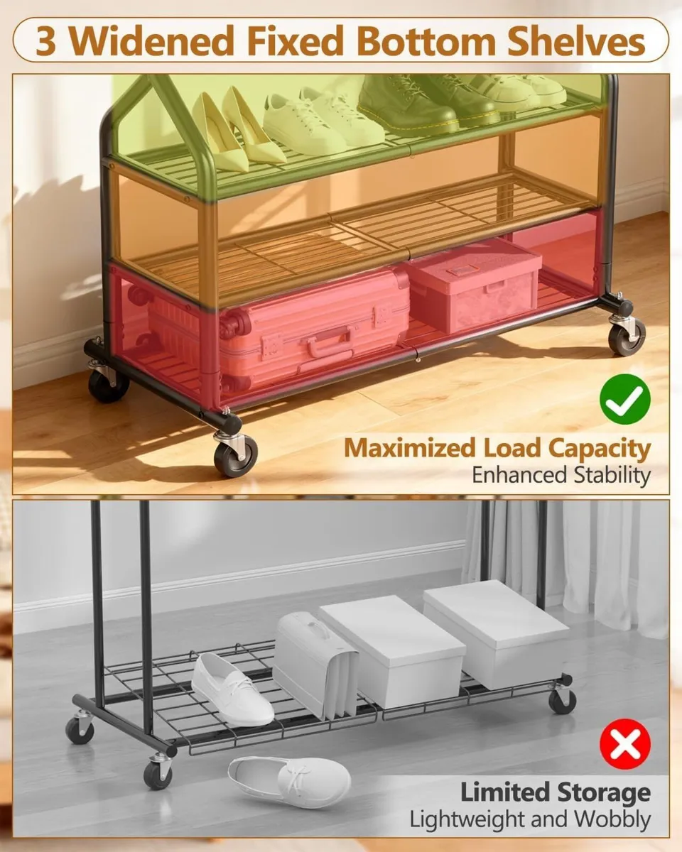 Heavy Duty Clothes Rail - Image 4