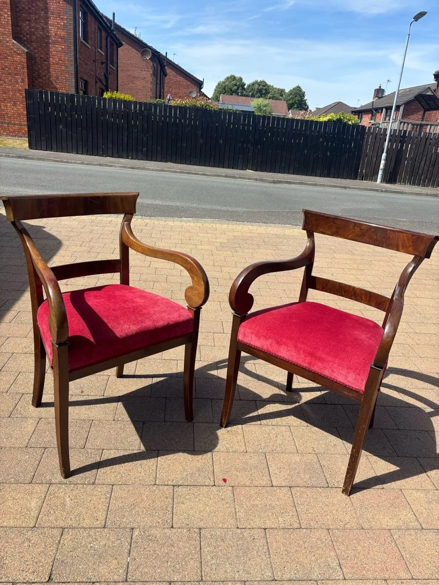 Regency period open arm elbow  / desk chairs - Image 1