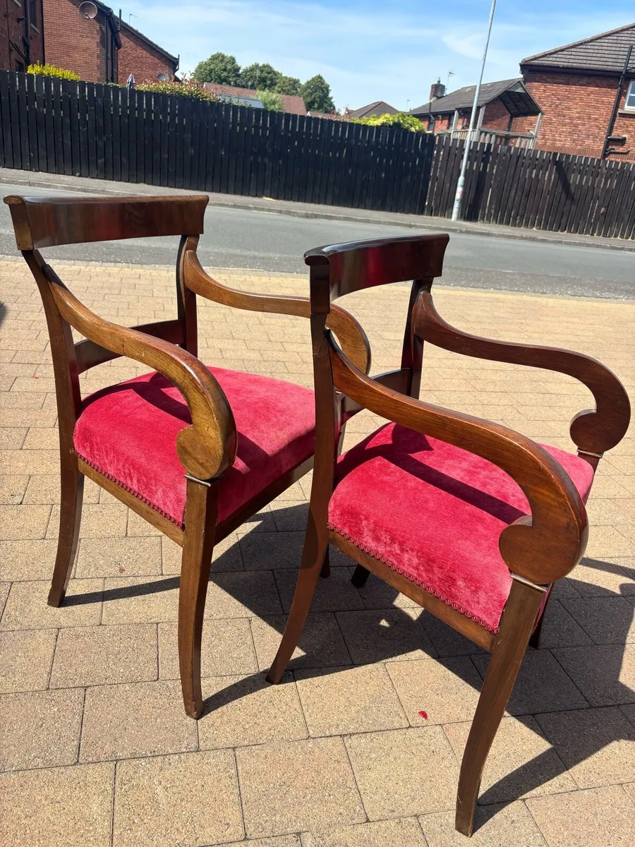 Regency period open arm elbow  / desk chairs - Image 2