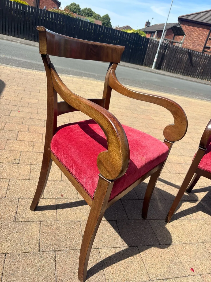 Regency period open arm elbow  / desk chairs - Image 3