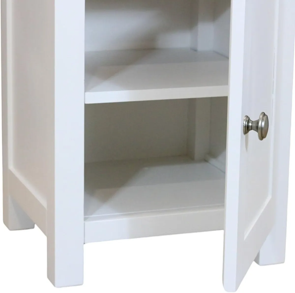 Bedside Table with 1 Door Small Cabinet Solid - Image 3
