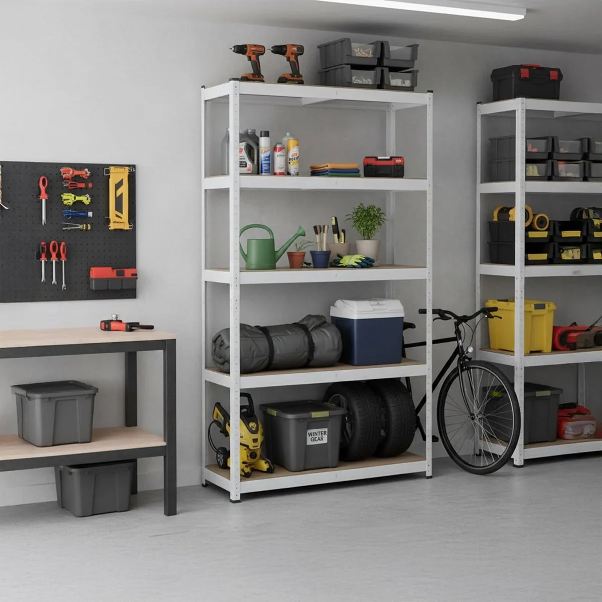 Shelving Unit 5 Shelves Boltless Garage - Image 2