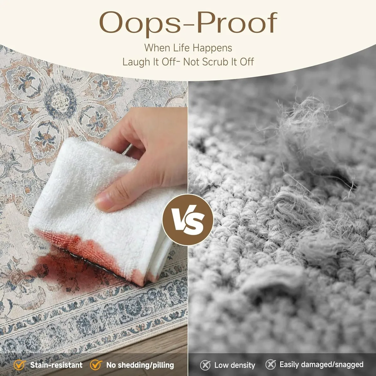 Large Washable Rugs for Living Room Extra - Image 4