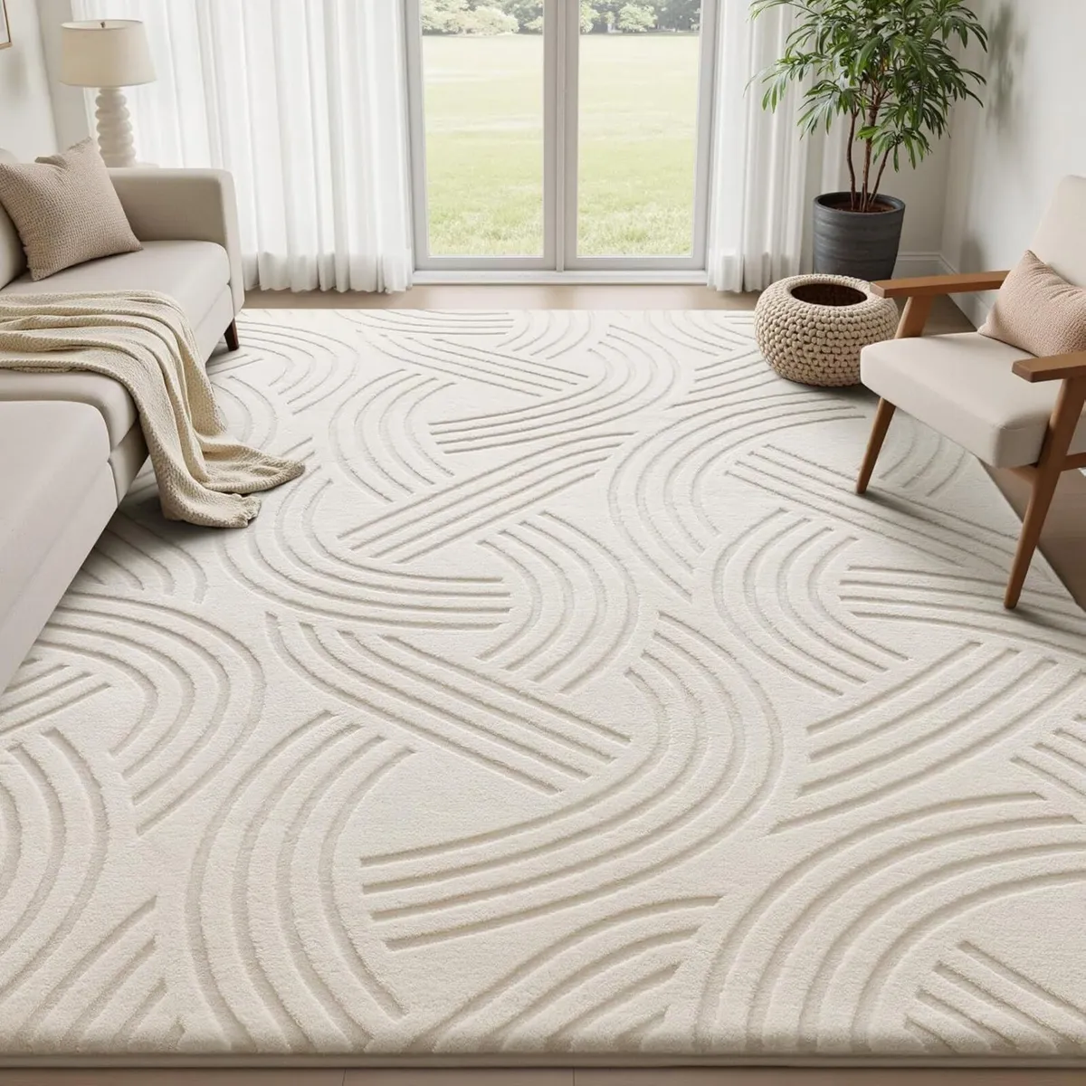 Rugs Living Room Bedroom Large Modern Rug - Image 2