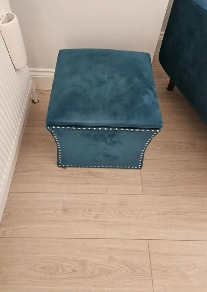 Arm Chair x2 and Footstool - Image 3