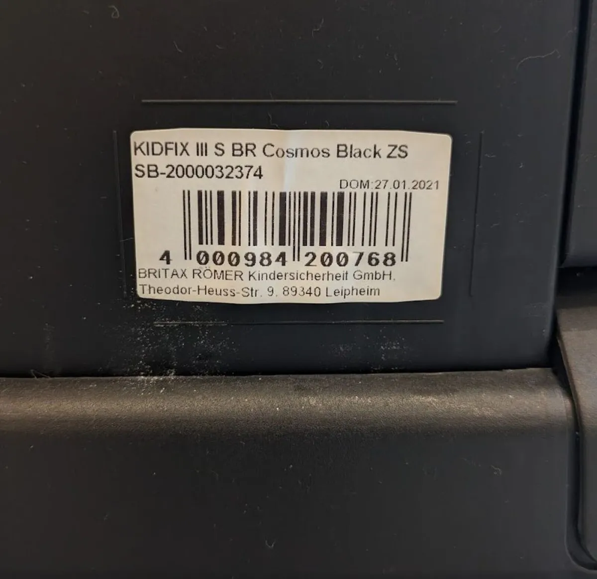 Britax Romer Kidfix III S XP & SICT Car Seat Black - Image 3